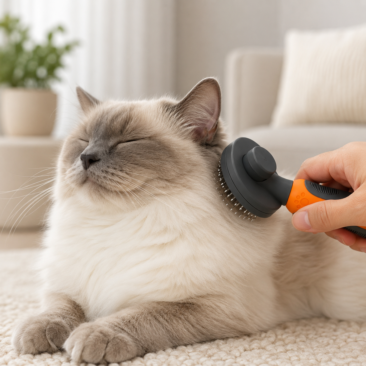 Self Cleaning Pet Hair Brush for Dogs & Cats | Easy Grooming Tool