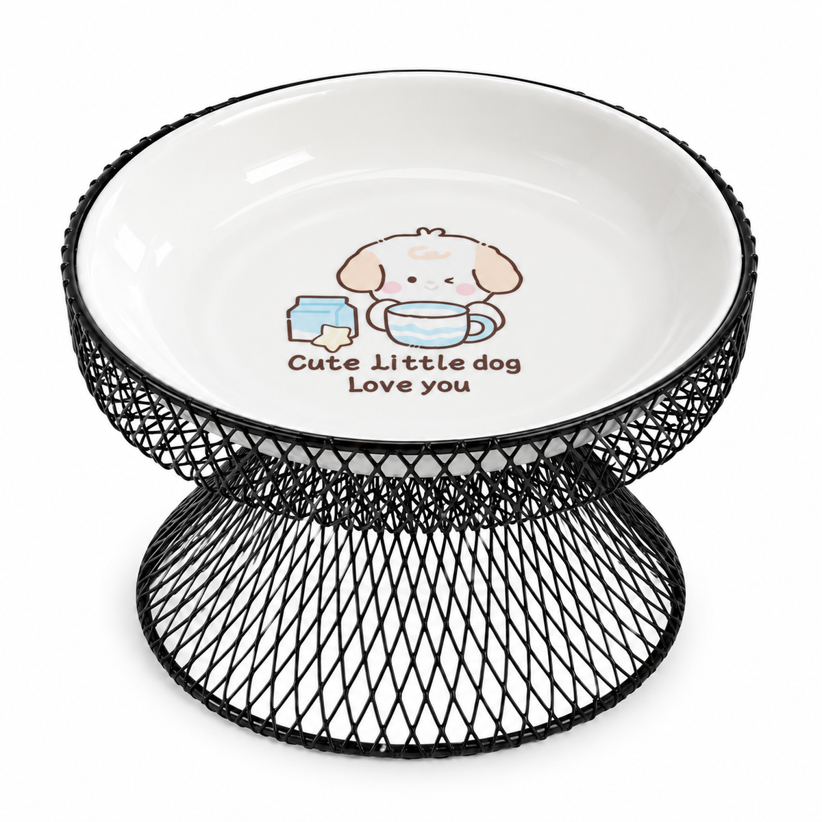 Ceramic Raised Cat Bowl – Whisker-Friendly Design