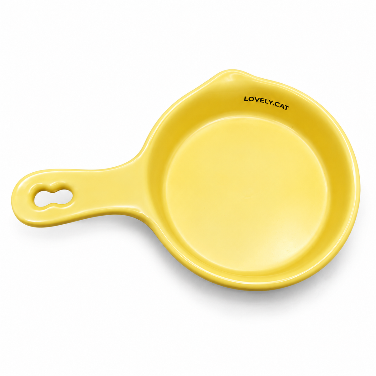 Ceramic Cat Feeding Bowl with handle Cb-05