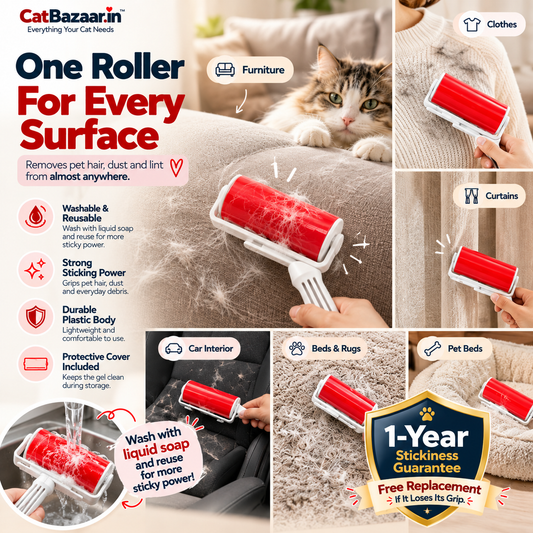 Reusable Gel Lint Roller for Pet Hair, Clothes & Furniture