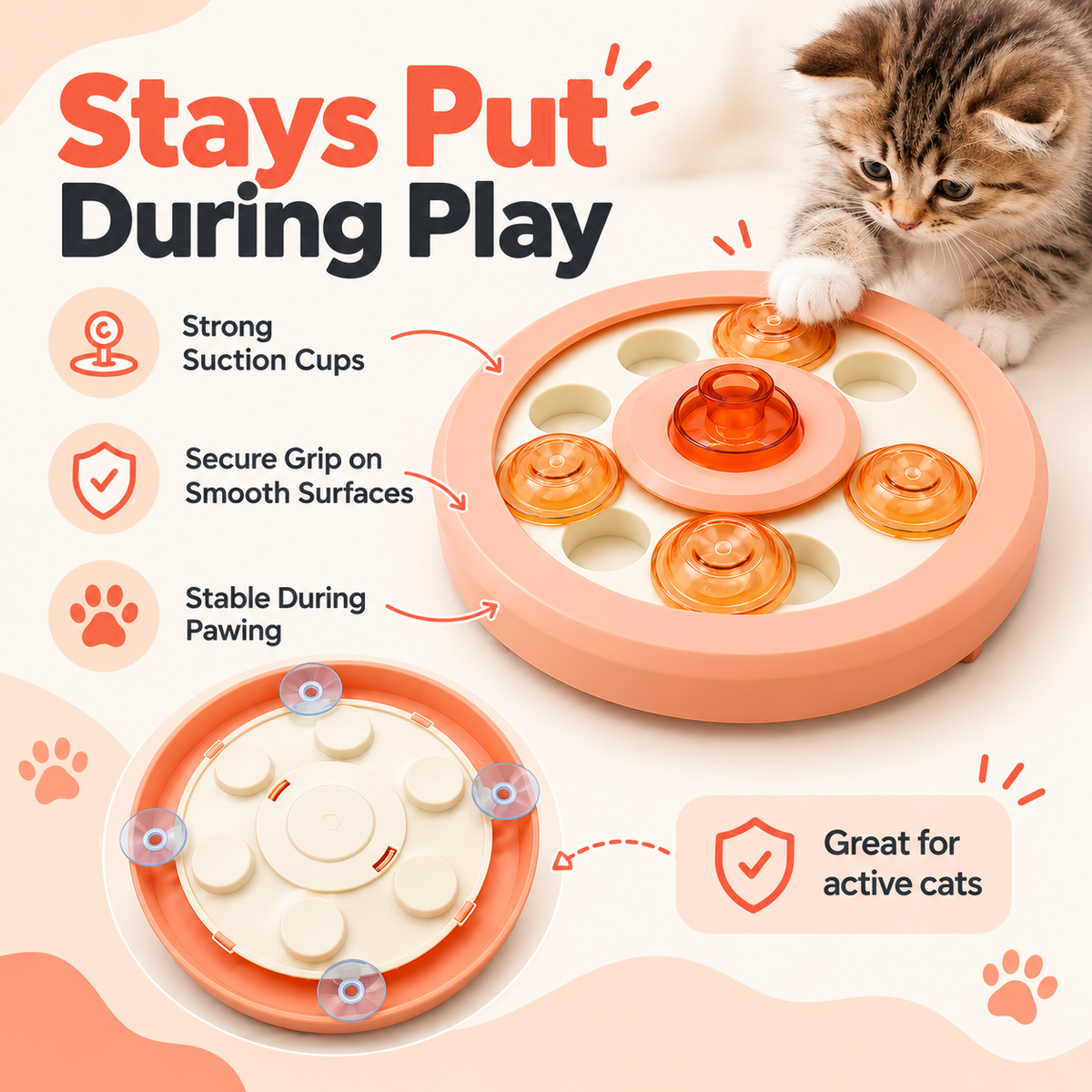 Interactive Puzzle Feeder – Slow Food Dispenser
