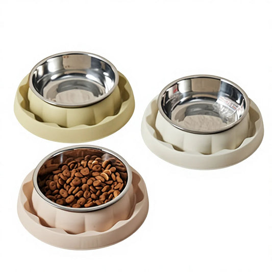 Anti-Ant Cat Food Bowl with Detachable Stainless Steel Insert | Non-Slip, Easy Clean Feeding Bowl