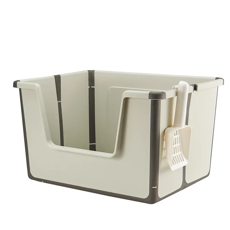 Foldable Cat Litter Box I Travel Litter Box