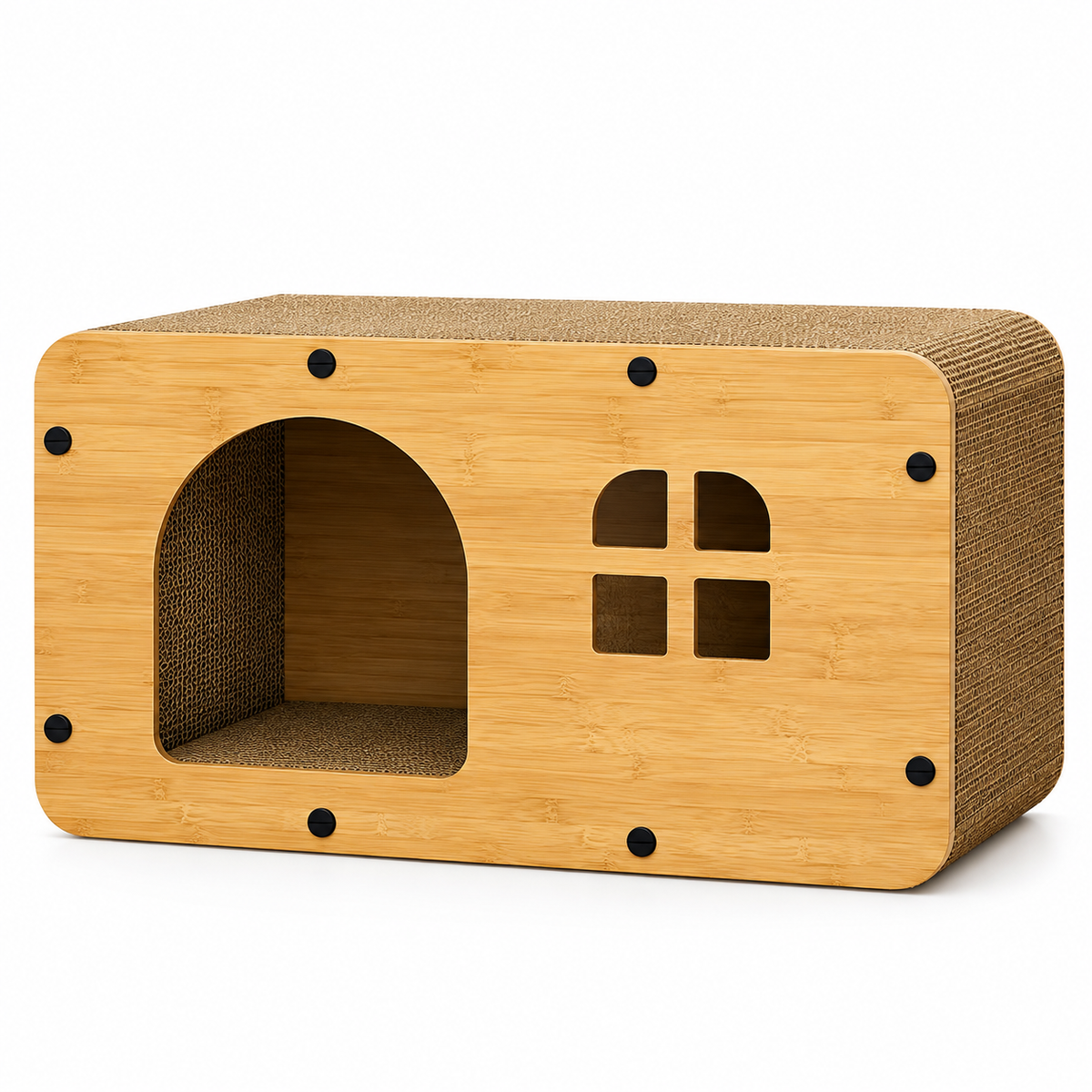 Cat Scratcher House with Cozy Hideaway for Cats – CatBazaar