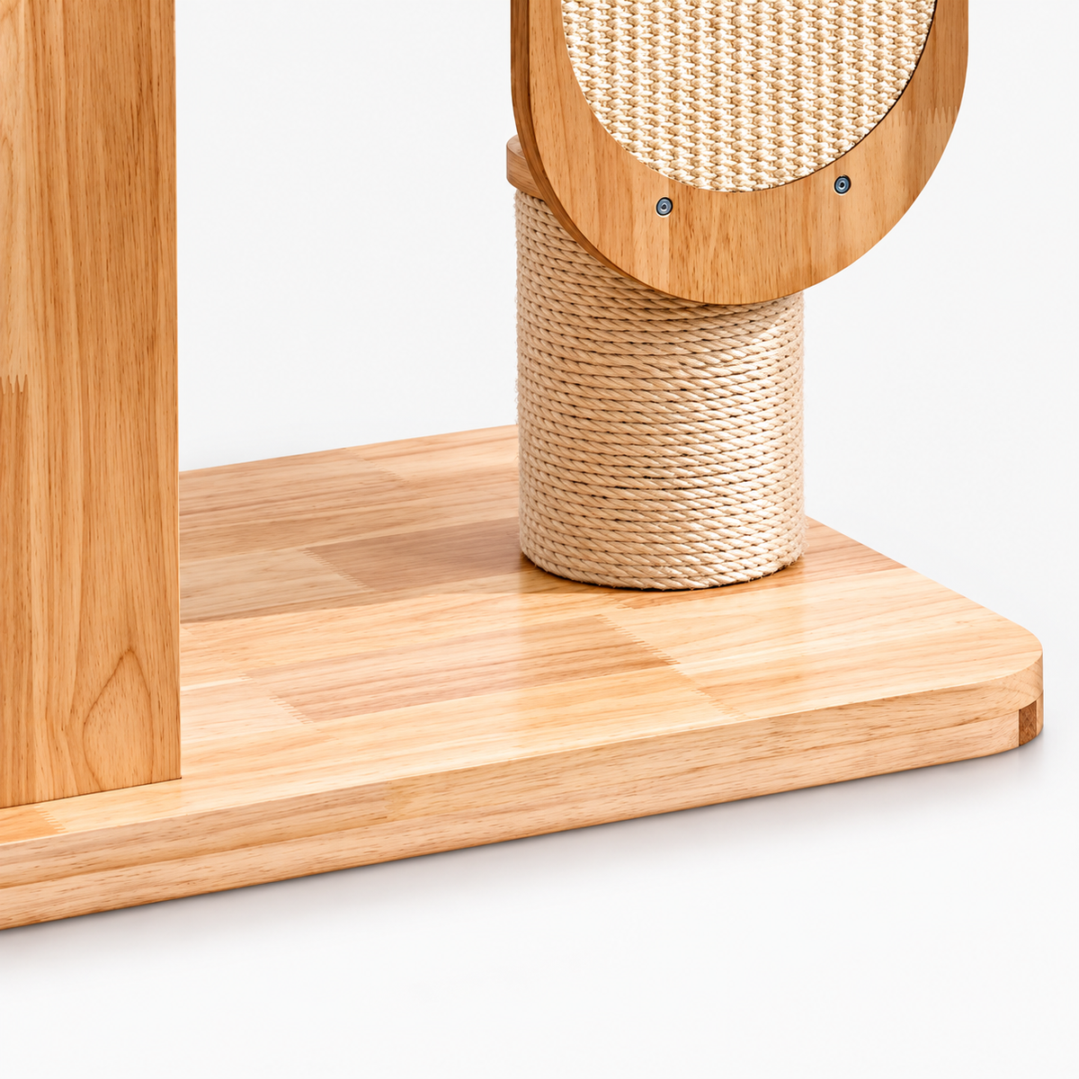Solid Wood Multi-Level Cat Tower - 183cm