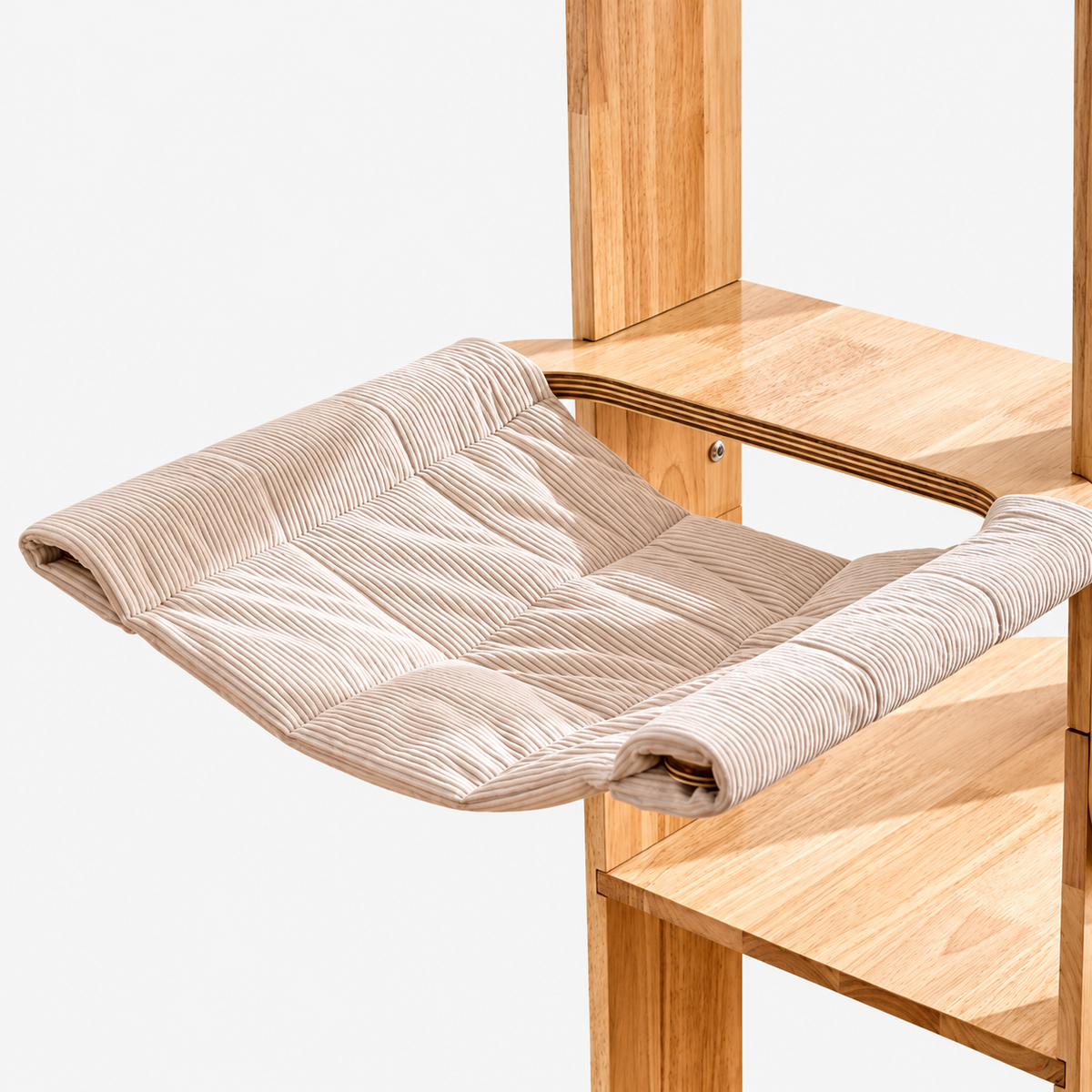 Solid Wood Multi-Level Cat Tower - 183cm