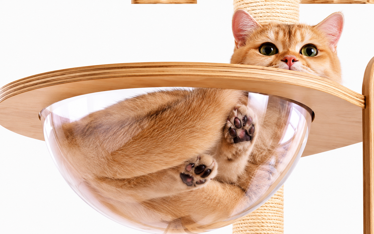 Multi-Level Cat Tower with Scratching Posts & Cozy Beds
