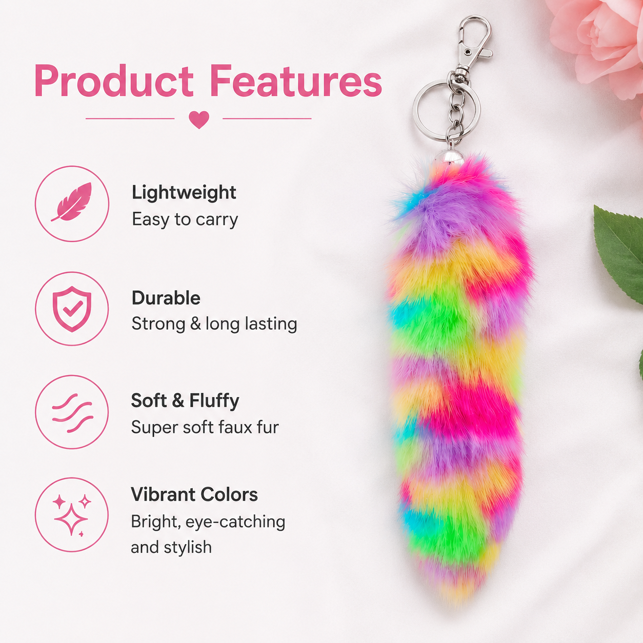 Fluffy Fur Keychain