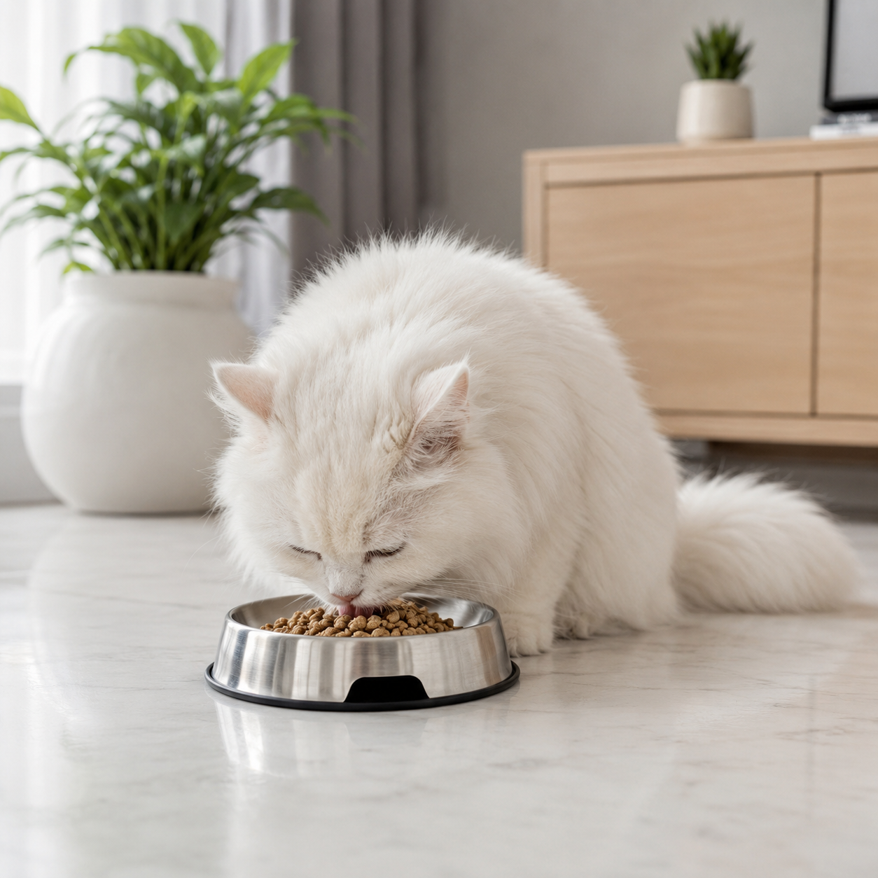 Stainless Steel Cat Bowl – Anti-Slip