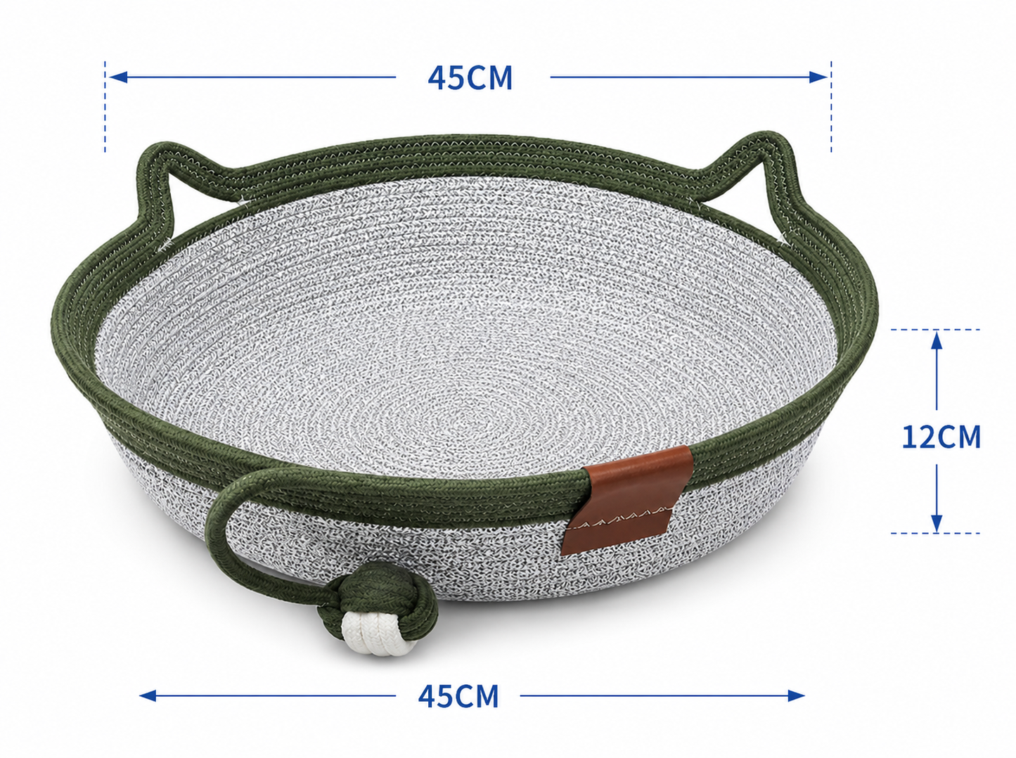 Woven Cotton Rope Cat Basket Bed | Eco-Friendly