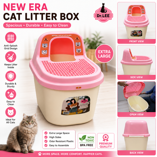 Enclosed Cat Litter Box with Hood