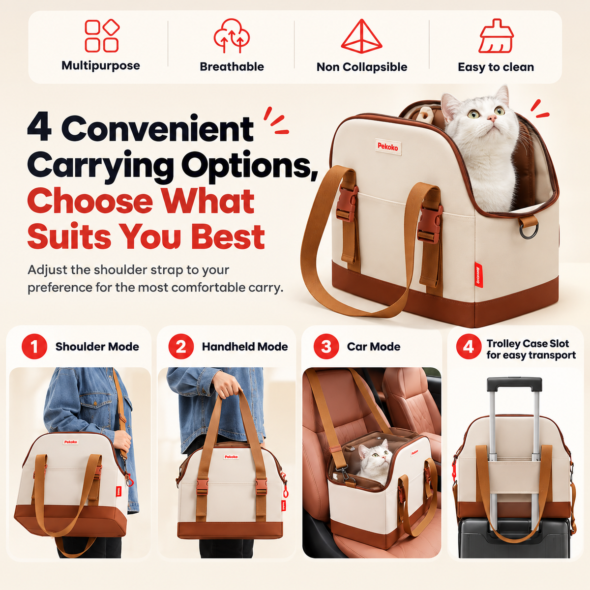 MeowGo Cozy Travel Bag