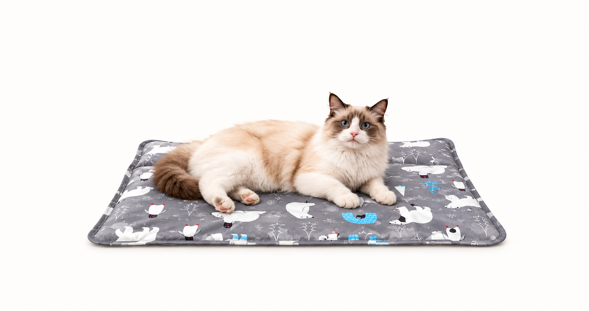 Gel Cooling Pet Mat – Pillow Bed for Cats