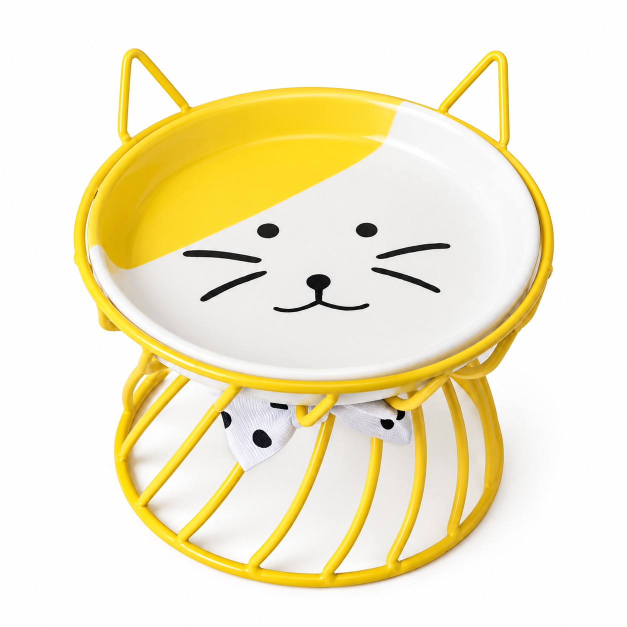 Elevated Cat Bowl Stand-Whisker-Friendly