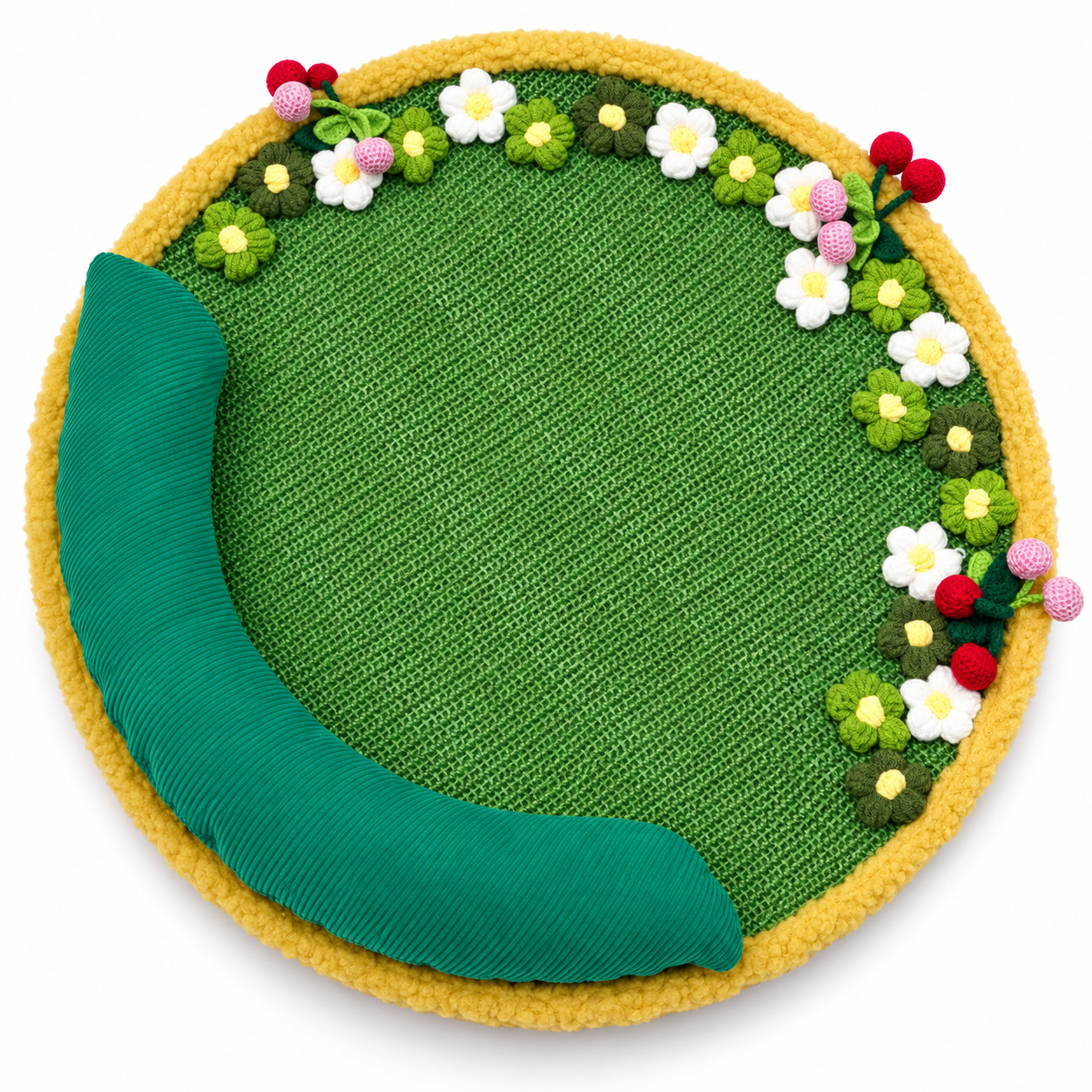 Sisal Cat Scratch Mat – Flower Garden Scratch Pad