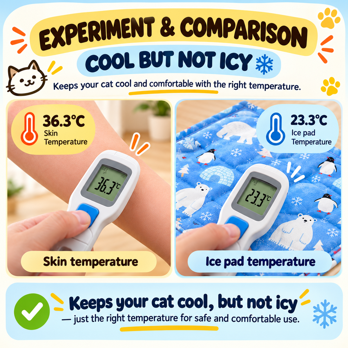 Gel Cooling Pet Mat – Pillow Bed for Cats