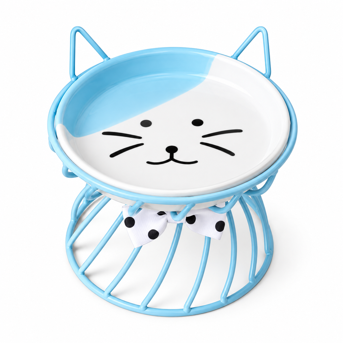 Elevated Cat Bowl Stand-Whisker-Friendly