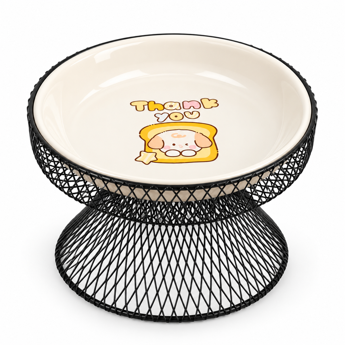 Ceramic Raised Cat Bowl – Whisker-Friendly Design