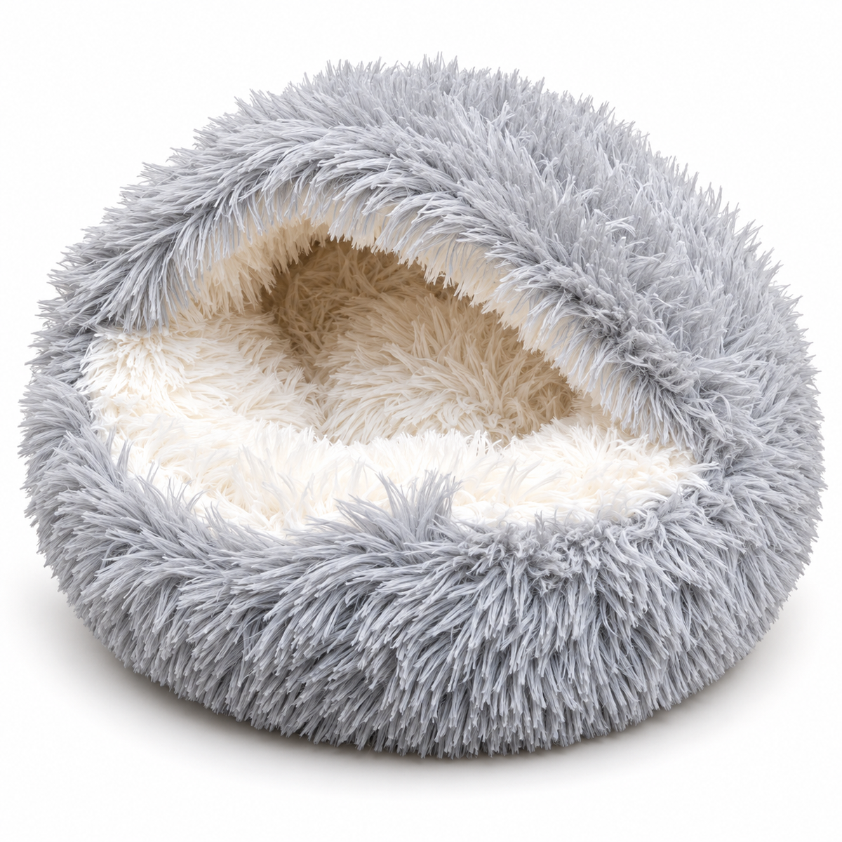 Cat Cave Bed – Soft Plush Hooded Ideal for Small Cats