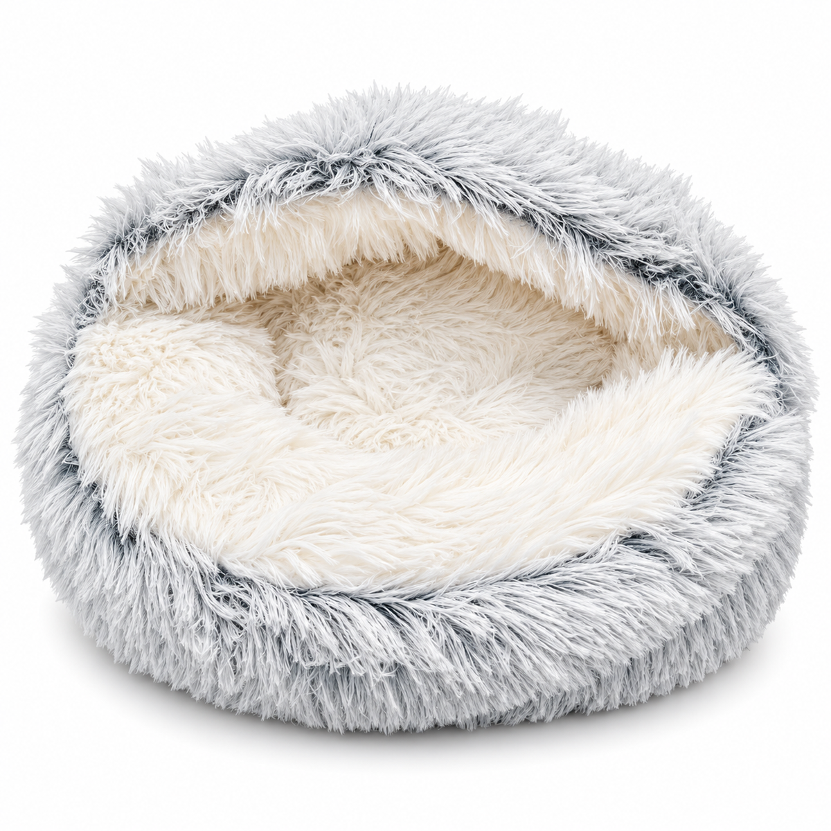 Cat Cave Bed – Soft Plush Hooded Ideal for Small Cats