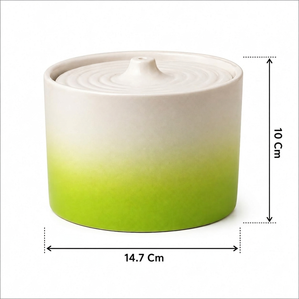 Ceramic Cat Water Fountain – Quiet Flow