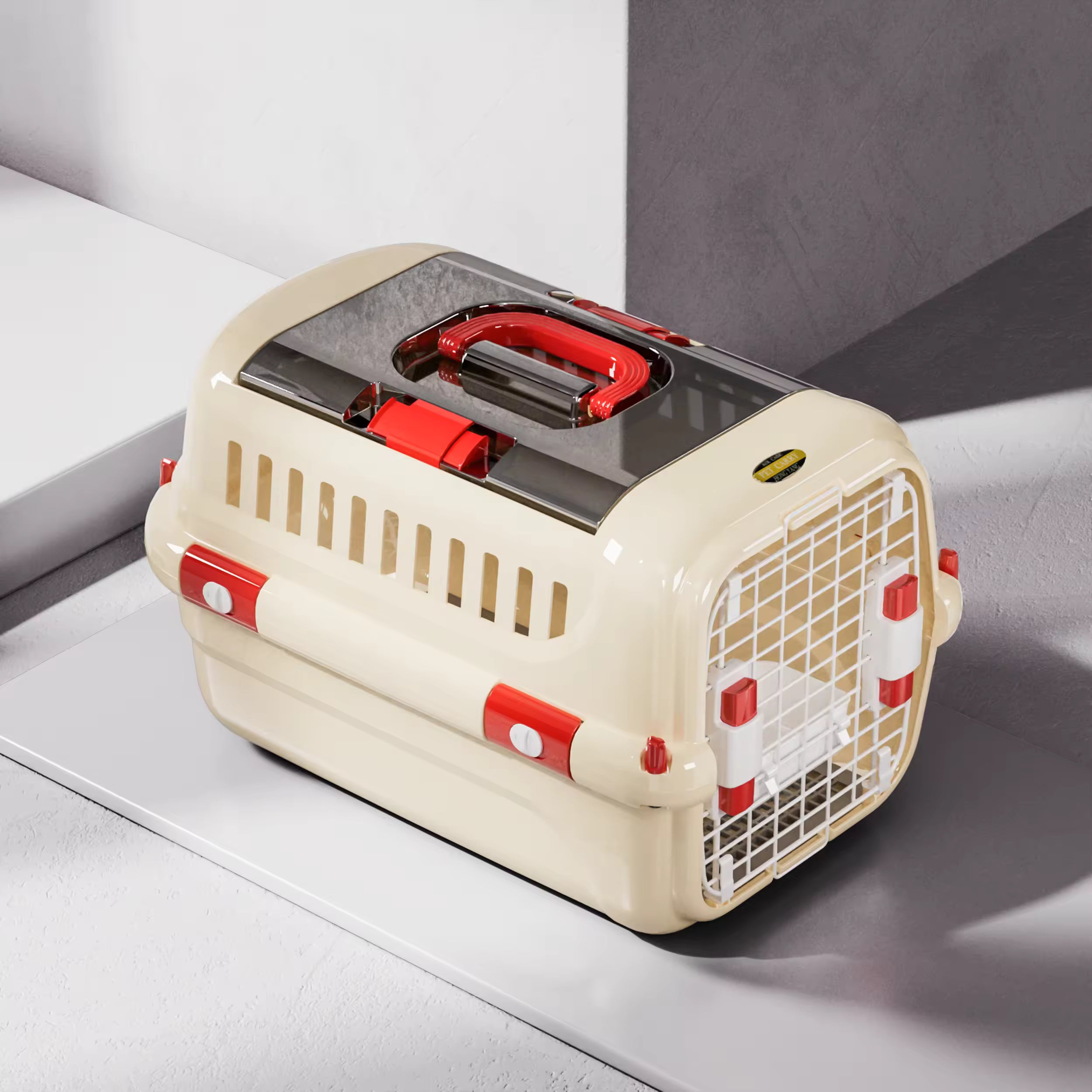 Premium Hard-Shell Cat Carrier | Secure Travel Crate for Cats & Small Pets | Airline-Friendly Carrier