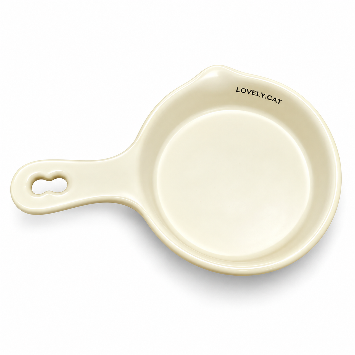 Ceramic Cat Feeding Bowl with handle Cb-05