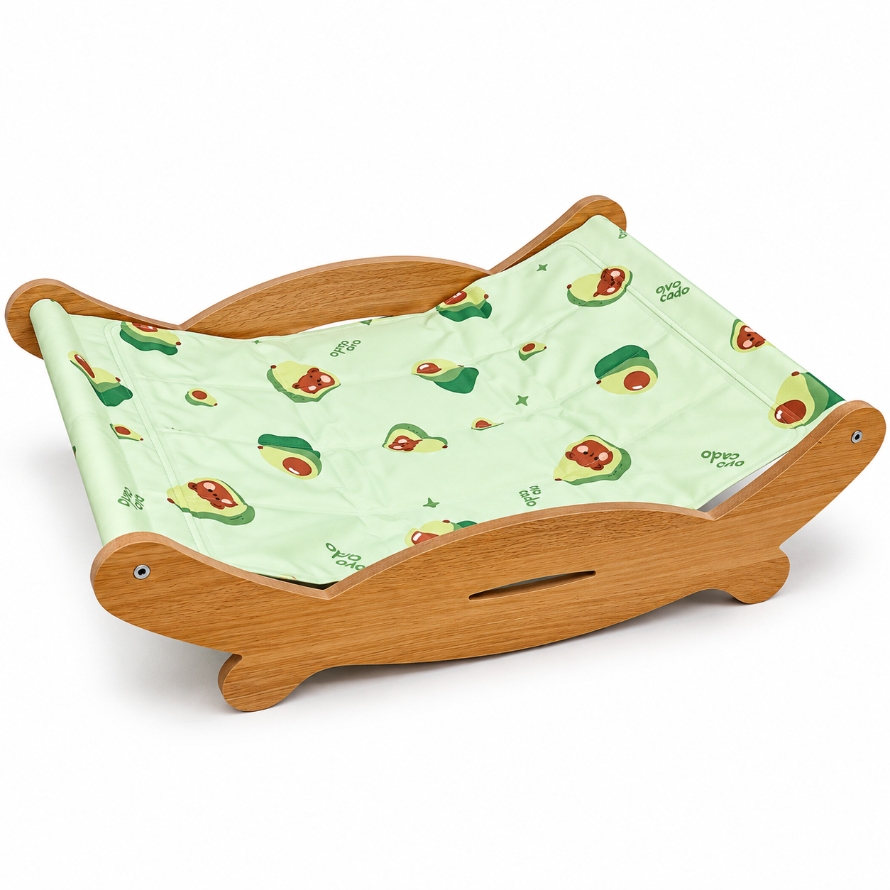Cooling Gel Wooden Cat Hammock Bed