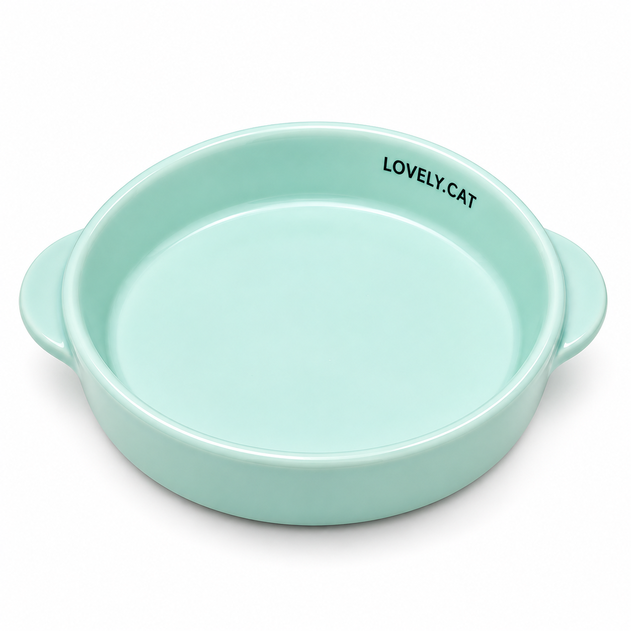Ceramic Cat Bowl with Side Handles | 15.2 cm