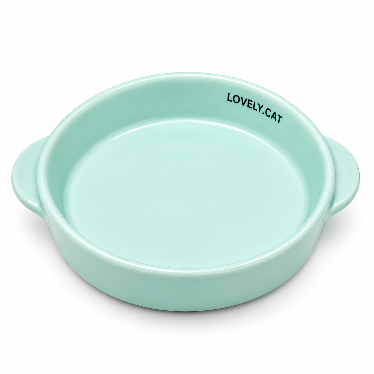 Ceramic Cat Bowl with Side Handles | 15.2 cm