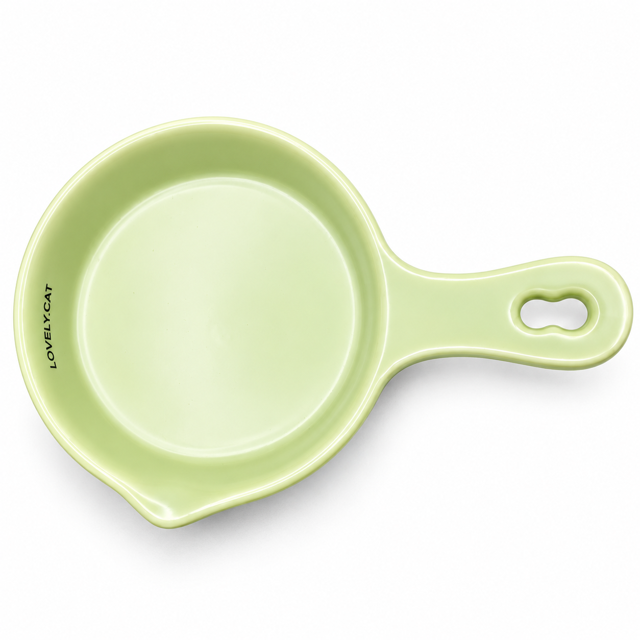 Ceramic Cat Feeding Bowl with handle Cb-05