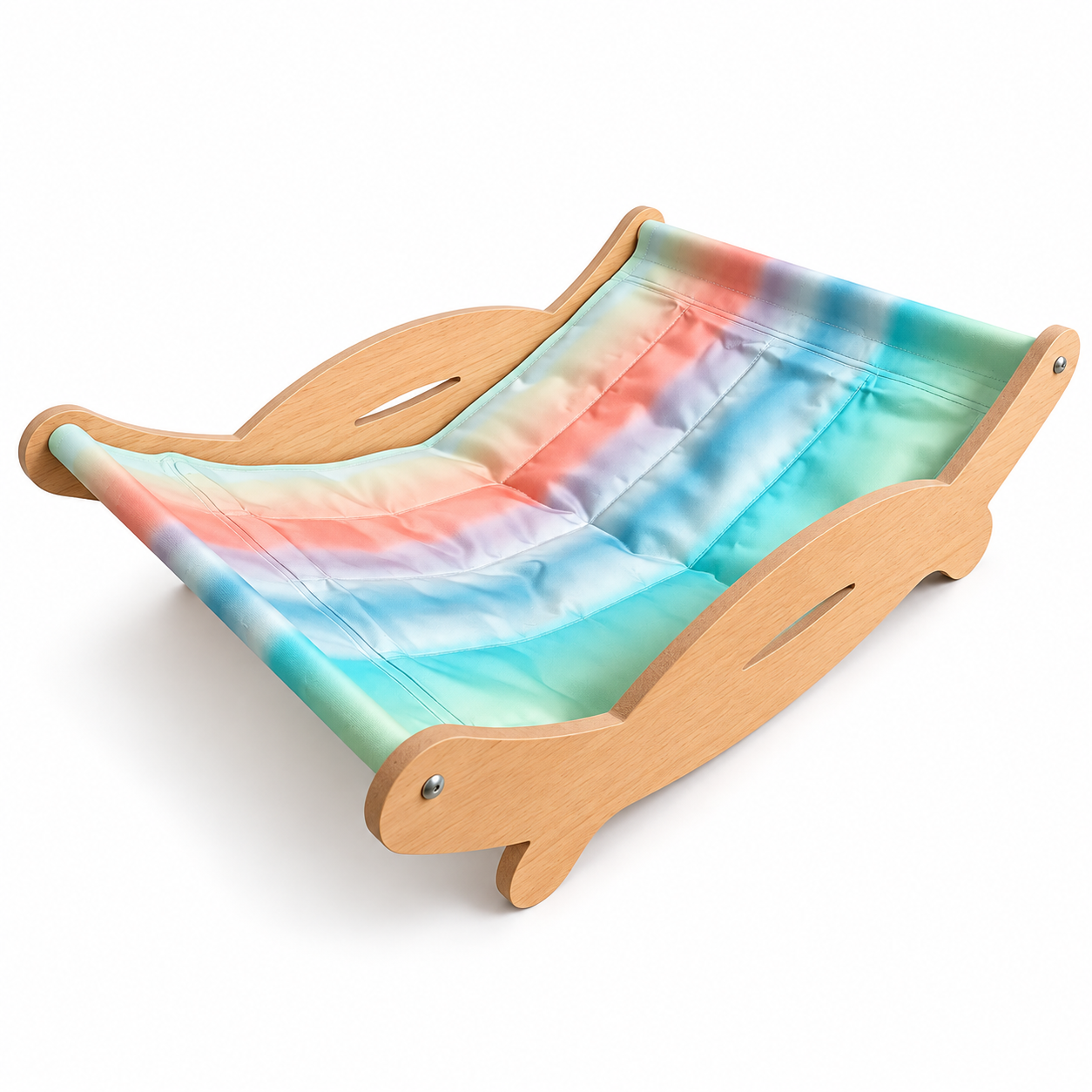 Cooling Gel Wooden Cat Hammock Bed