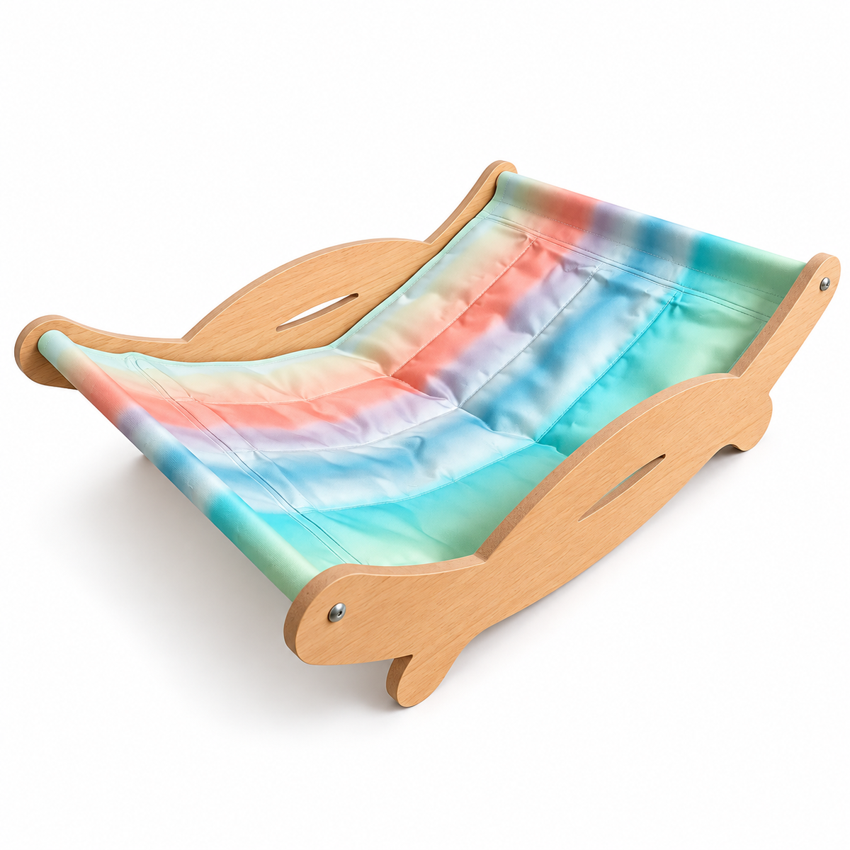 Cooling Gel Wooden Cat Hammock Bed