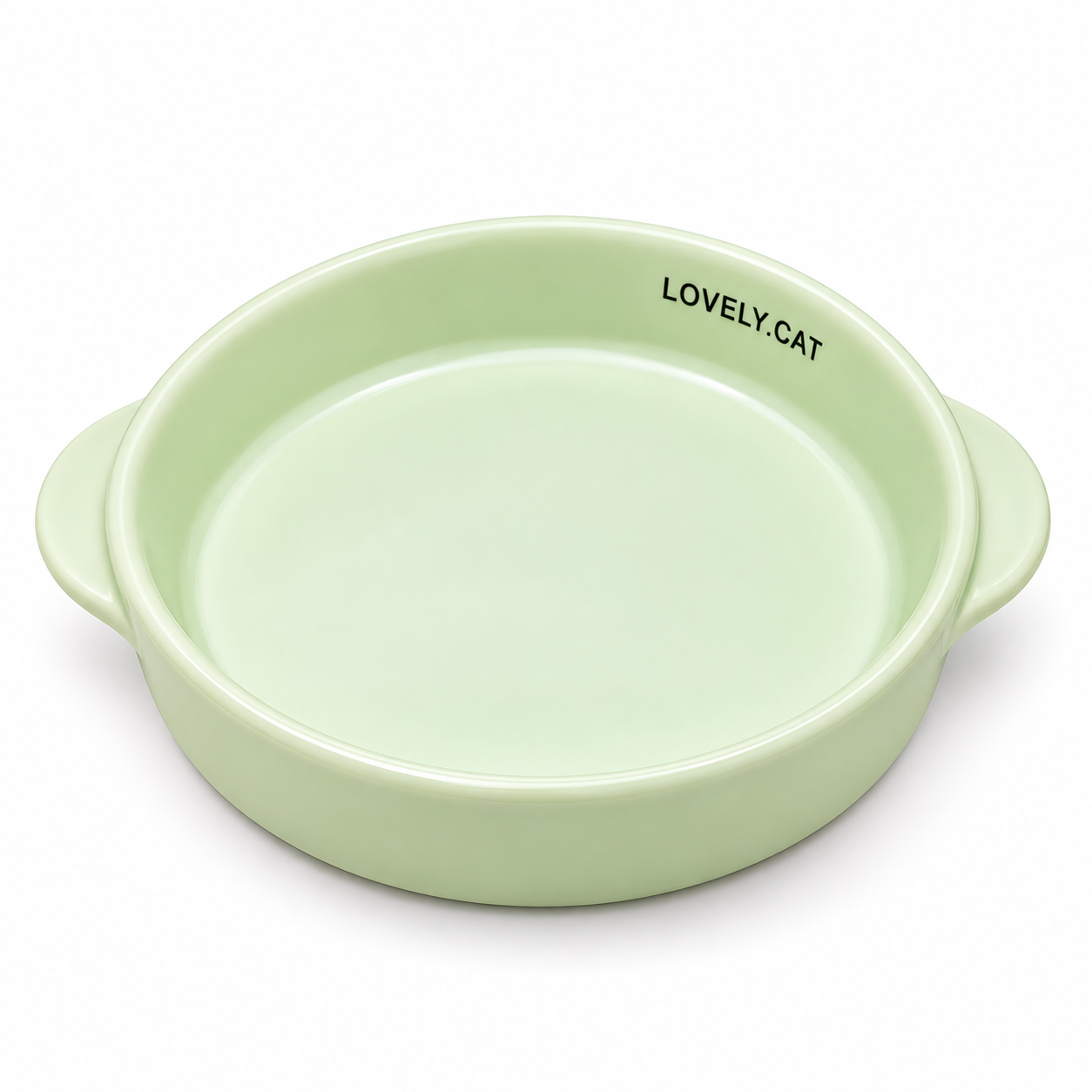 Ceramic Cat Bowl with Side Handles | 15.2 cm