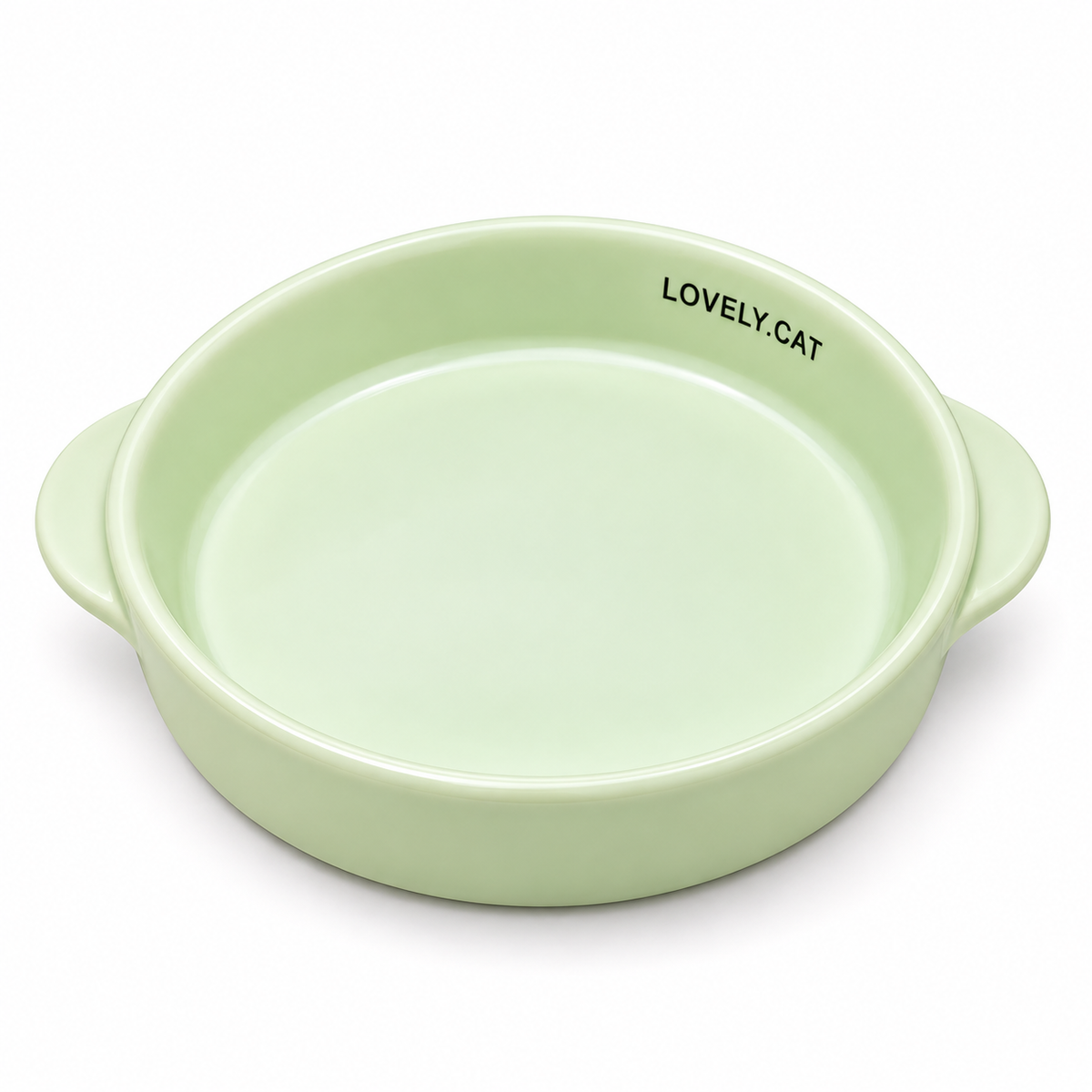 Ceramic Cat Bowl with Side Handles | 15.2 cm