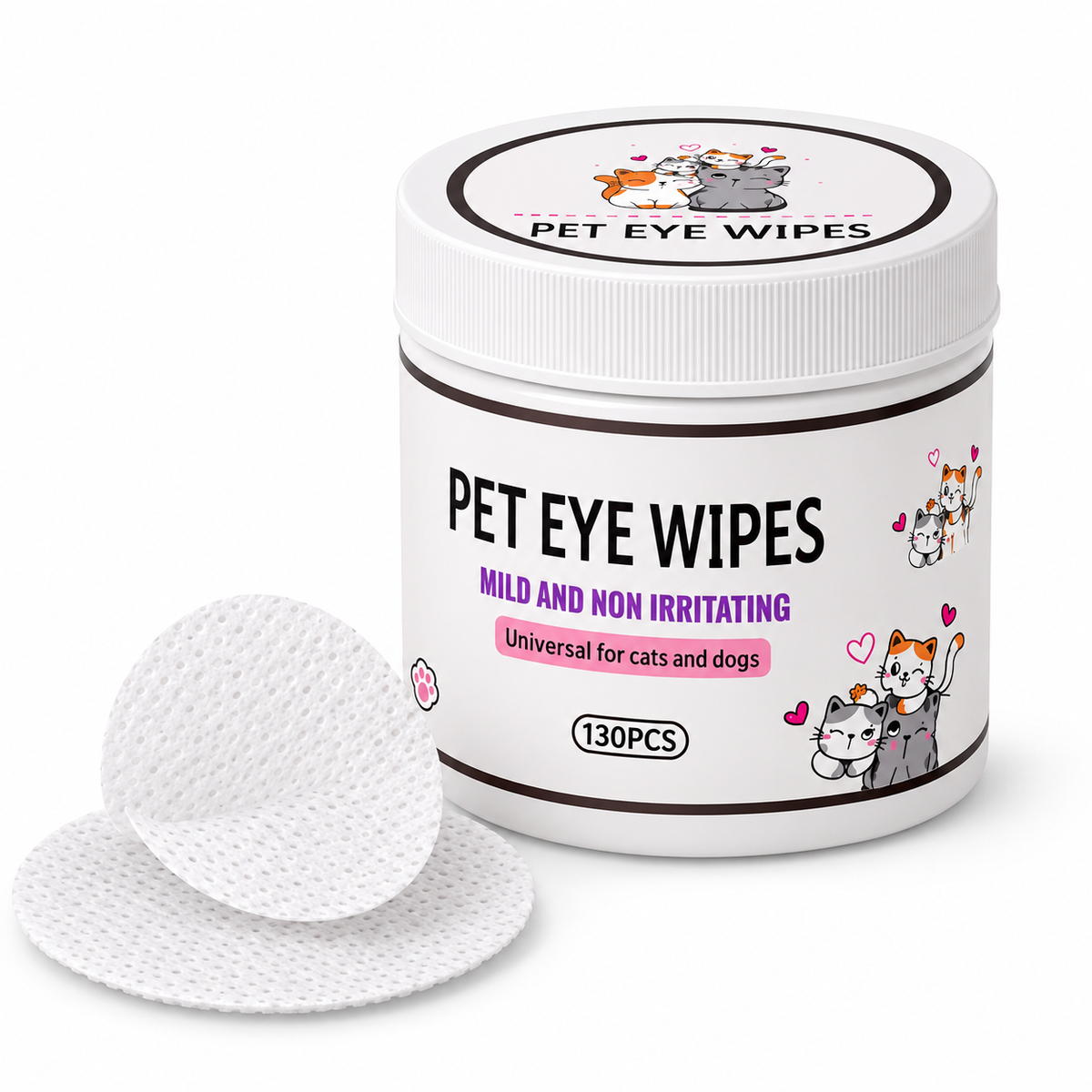 Pet Eye Wipes – 130 PCS