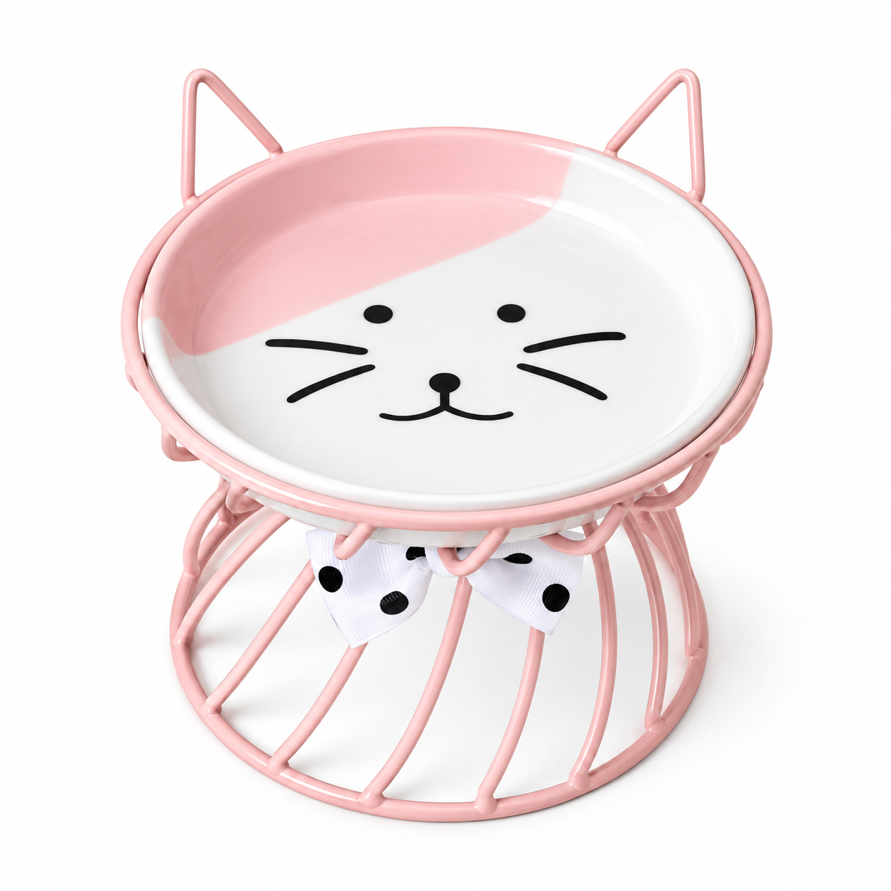 Elevated Cat Bowl Stand-Whisker-Friendly