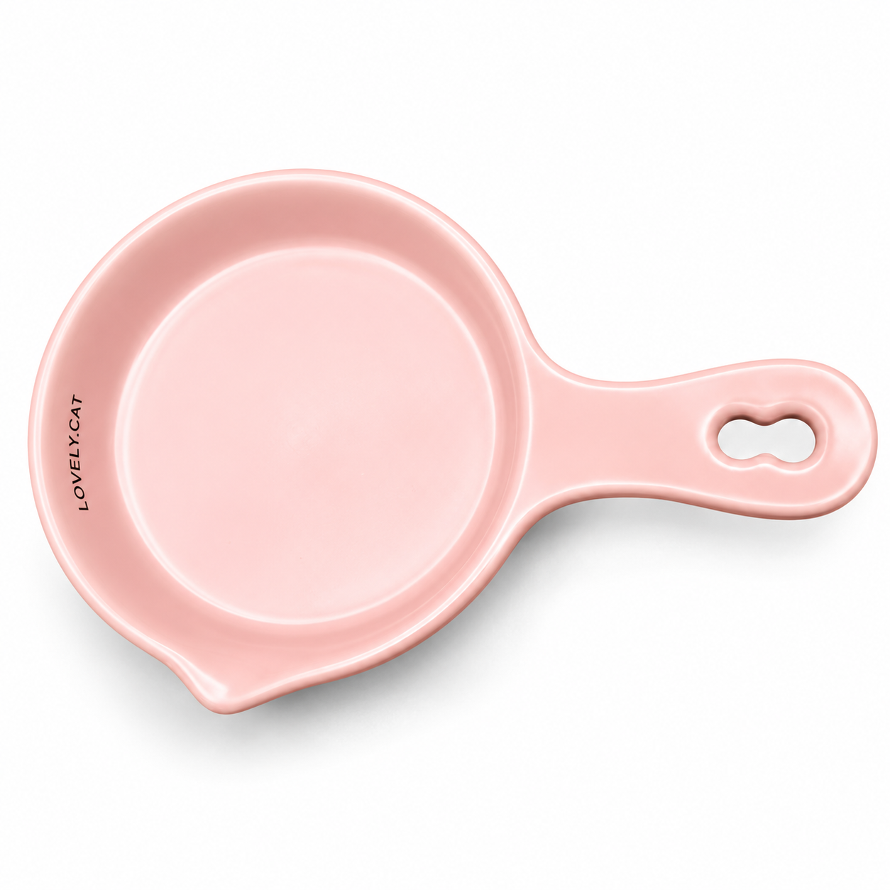 Ceramic Cat Feeding Bowl with handle Cb-05
