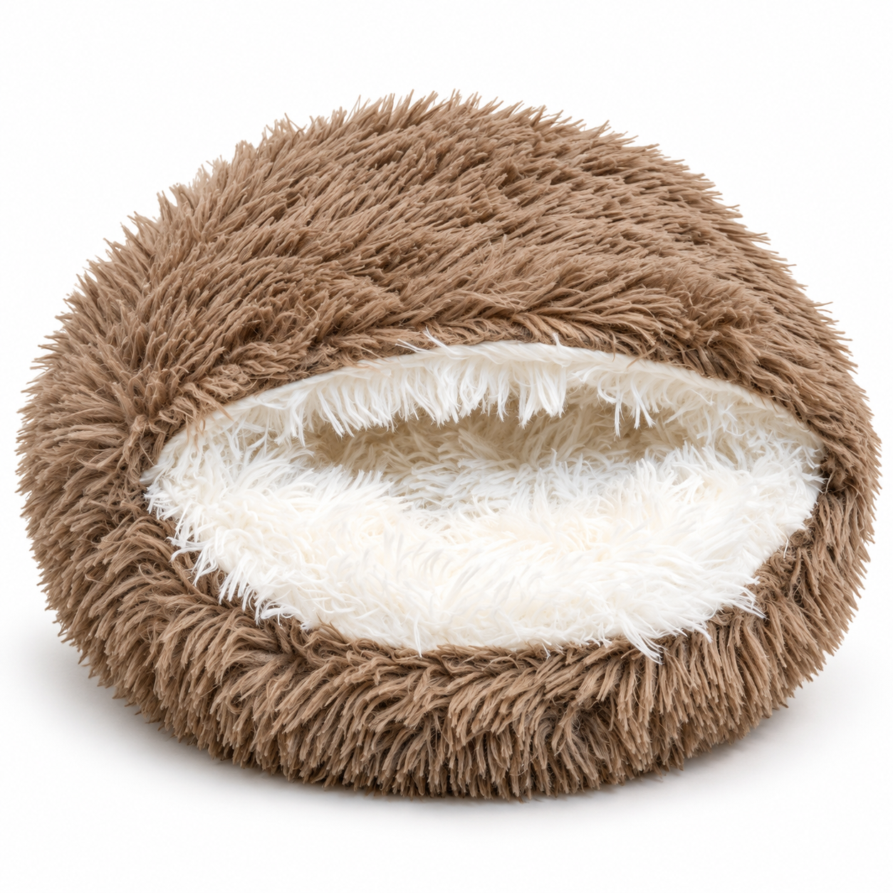 Cat Cave Bed – Soft Plush Hooded Ideal for Small Cats