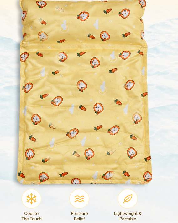 Gel-Based Cooling Bed for Cats – Summer Cooling Mat with Pillow