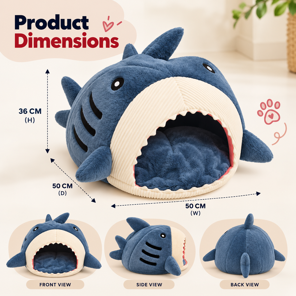 Shark Cat Cave Bed – Hideout