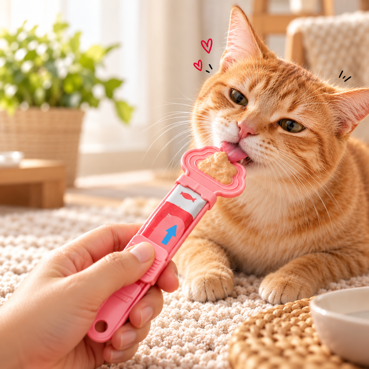 Cat Lickable Treat Squeezer Spoon