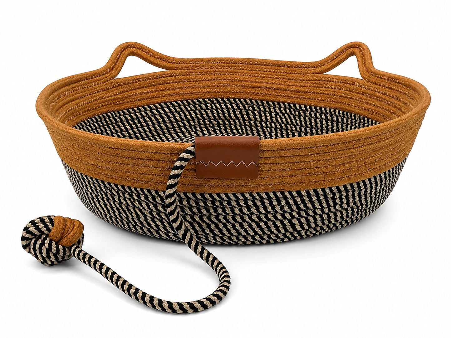 Woven Cotton Rope Cat Basket Bed | Eco-Friendly