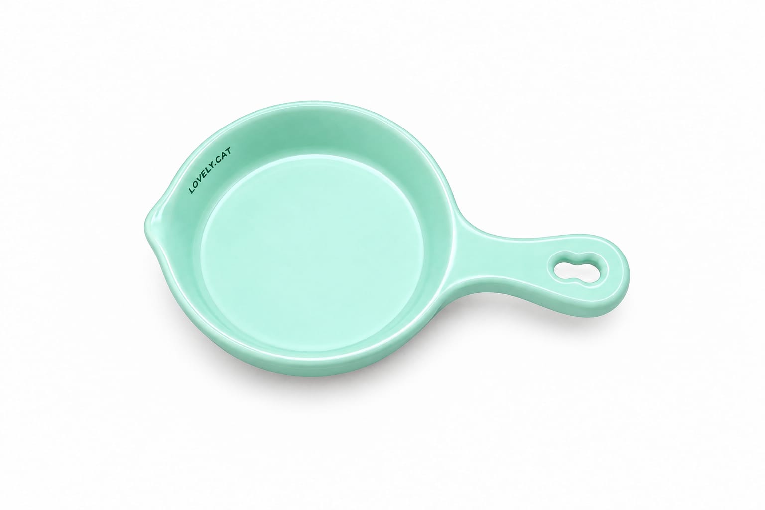 Ceramic Cat Feeding Bowl with handle Cb-05