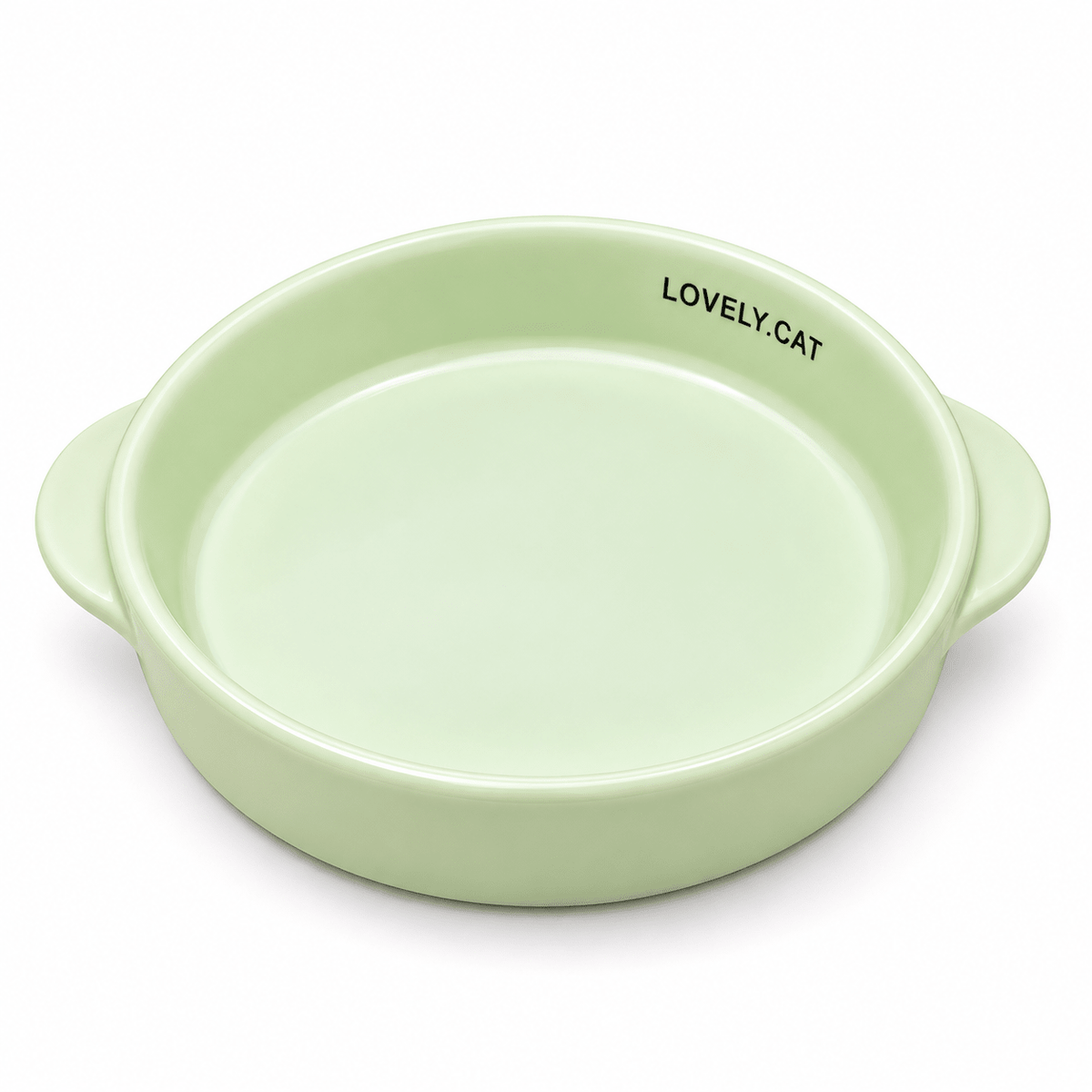 Ceramic Cat Bowl with Side Handles | 15.2 cm Small Cats - Catbazaar.in