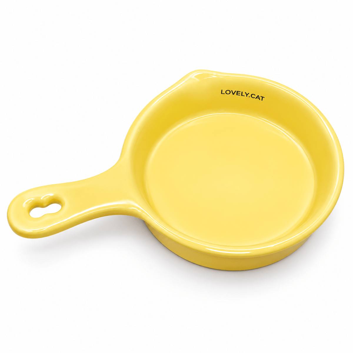 Ceramic food bowl with handle-Wooden Stand - Catbazaar.in