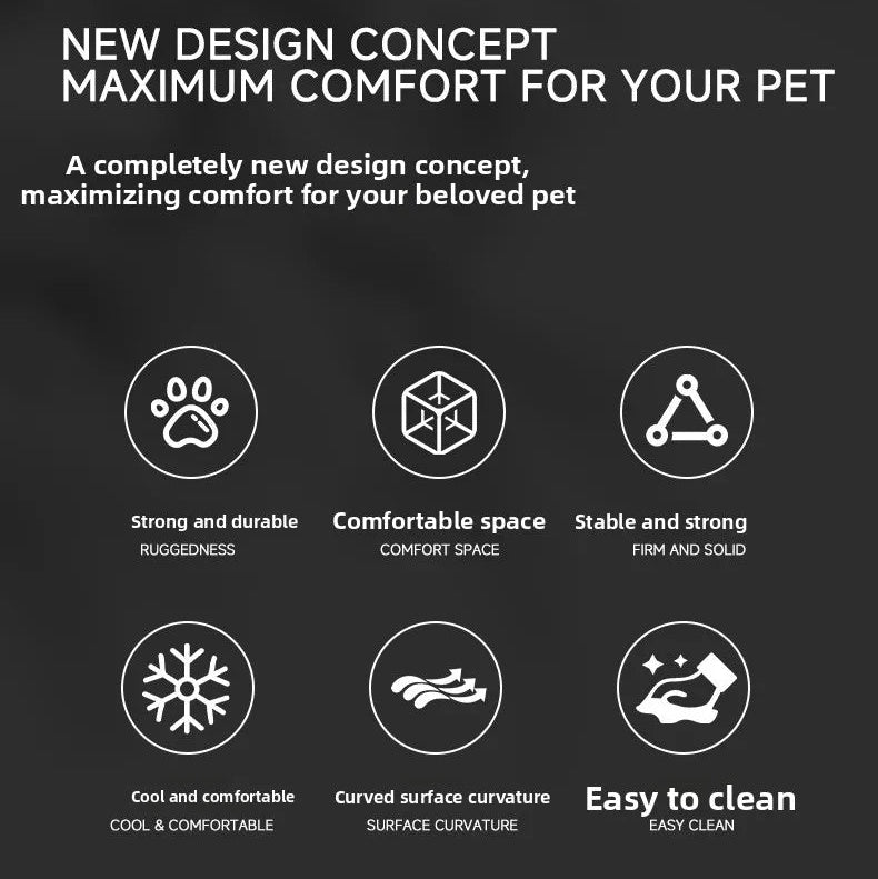 Pet Cooling Bed for Cats with Wooden Frame | Cat Ice Pad Lounger, Summer Cooling Recliner Bed for Cats & Small Dogs