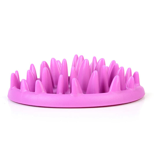 Anti-Gulp Slow Feeder Cat Bowl | Silicone Spike Feeding Mat for Healthy Eating