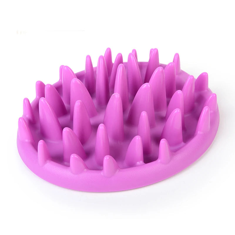 Anti-Gulp Slow Feeder Cat Bowl | Silicone Spike Feeding Mat for Healthy Eating