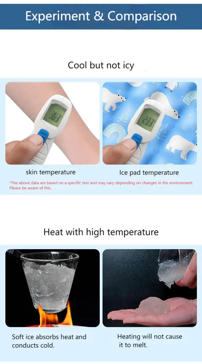 Gel-Based Cooling Bed for Cats – Summer Cooling Mat with Pillow